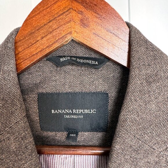 Banana Republic Tweed Professor Sportscoat Blazer / Jacket  - 38R - Picture 3 of 4